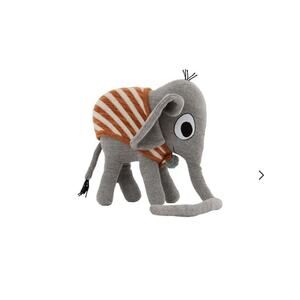 Oyoy Henry Elephant Stuffed Animal Plush Soft Toy Danish Design Gray Cotton
